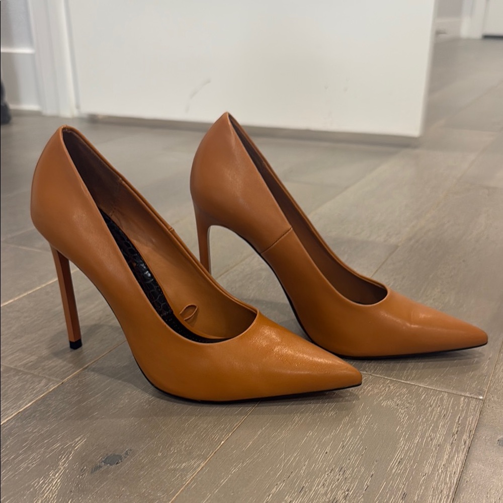 Elegant Tan Stiletto Heels